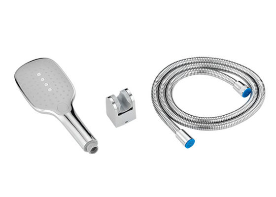 Toilet Abs Plastic Contemporary Shower Head 3 Spray Setting 1.5m Stainless Steel Hose