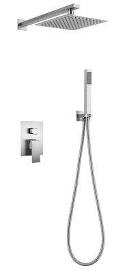 Metal Rainfall Shower Faucet Set 0.4-0.6MPA For Villa Bathroom XUYA