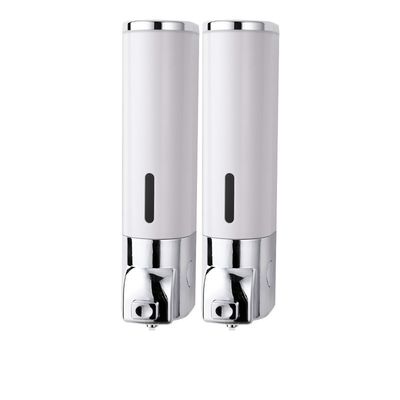 White 1400ml Hand Press Soap Dispenser , ABS Double Wall Hand Soap Dispenser