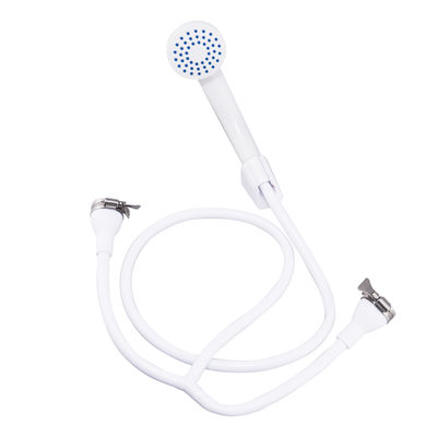 White Slip On Handheld Pet Shower 1.3m Long For Washing Hair