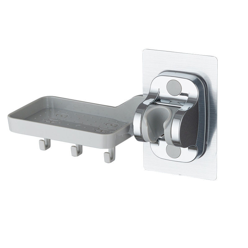 Non Drill Hole ABS Plastic Hand Held Shower Holder Bracket Chrome Plated
