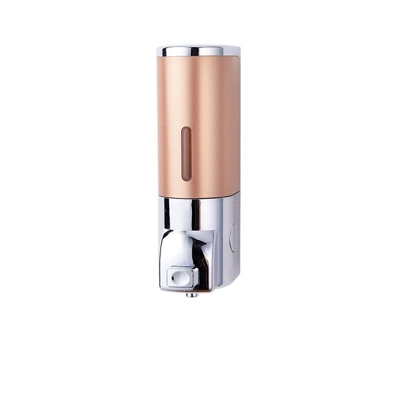 ABS Hotel Shower Soap Dispenser , Facial Cleanser Gold Soap Dispenser Wall Mounted